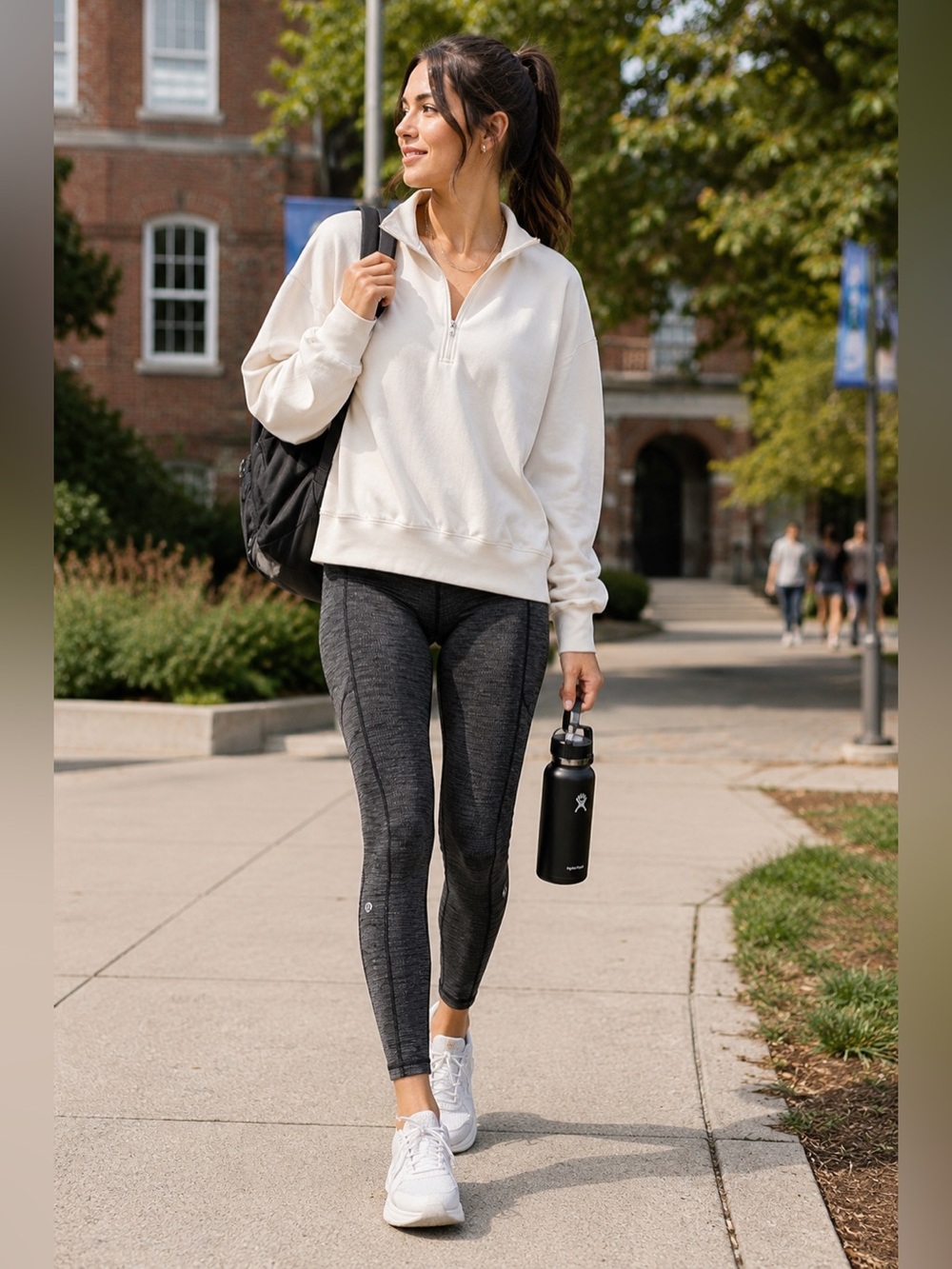 Lululemon Speed Up Tight Full-On Luxtreme Luon Variegated Knit Black Size 6